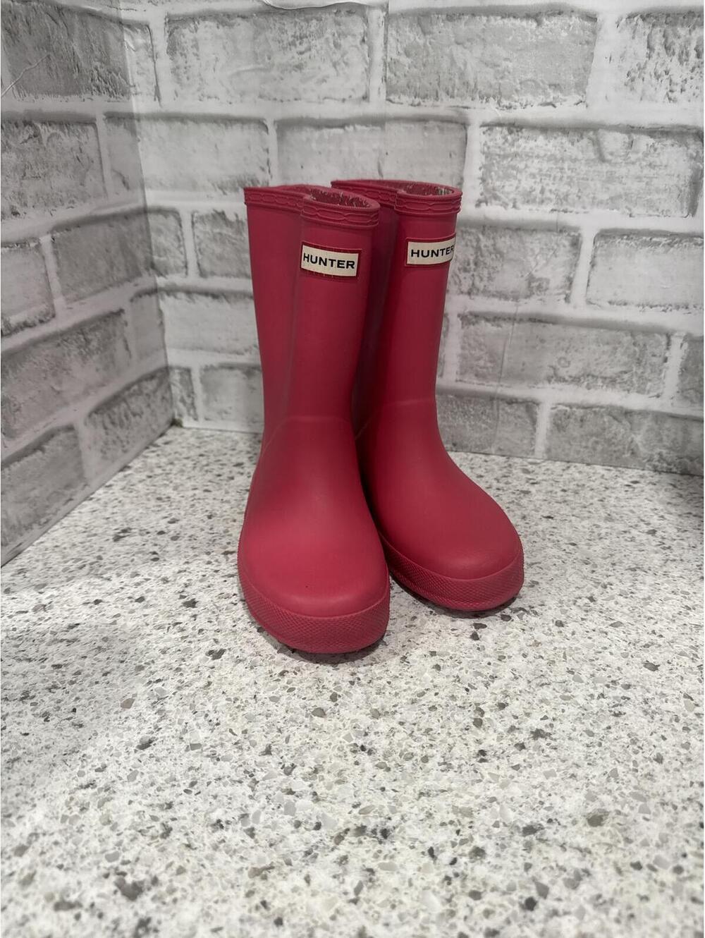 Hunter Kids Pink Rain Boots
